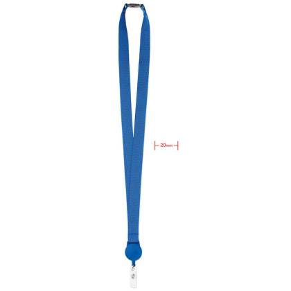 ВРЪЗКА ЗА БАДЖ ZIP LANYARD, СИНЯ