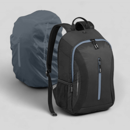 ТРЕКИНГ РАНИЦА FLASHM, ЧЕРНА СЪС СИВИ ЕЛЕМЕНТИ