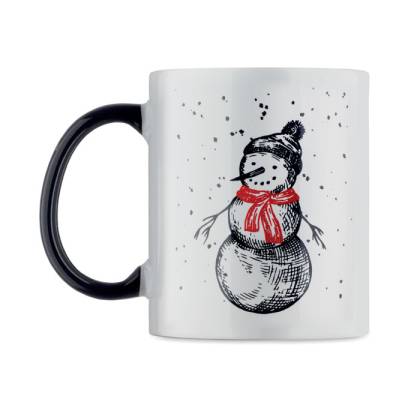 КЕРАМИЧНА ЧАША FESTIMUG, БЯЛО/ЧЕРНА