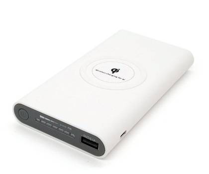 БЕЗЖИЧНО ЗАРЯДНО  WIRELES 10000 mAh, БЯЛО