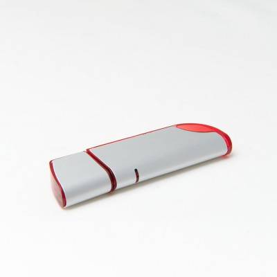 USB ФЛАШ ПАМЕТ 1000,  СРЕБРЪРНА +ЧЕРВЕНО