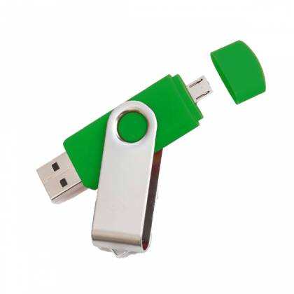 USB ФЛАШ ПАМЕТ 1050 OTG, ЗЕЛЕНА