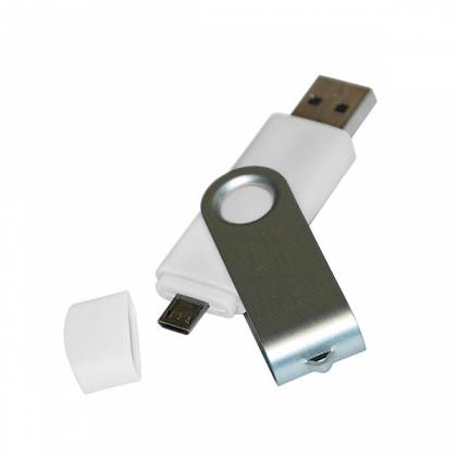 USB ФЛАШ ПАМЕТ 1050 OTG, БЯЛА