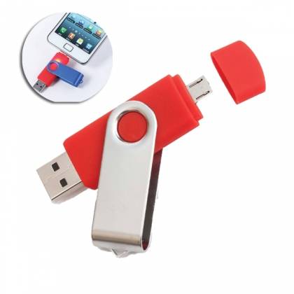 USB ФЛАШ ПАМЕТ 1050 OTG, ЧЕРВЕНА