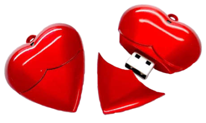 USB ФЛАШ ПАМЕТ 1100 ВЪВ ФОРМАТА НА СЪРЦЕ