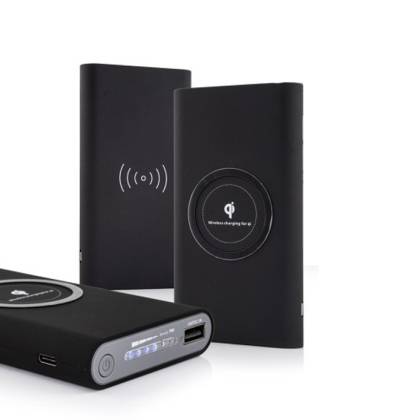 БЕЗЖИЧНО ЗАРЯДНО  WIRELES 10000 mAh, ЧЕРНО
