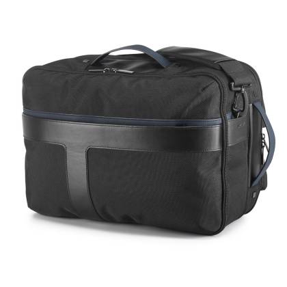 ЧАНТА-РАНИЦА 2х1, ЧЕРНО+СИНЬО