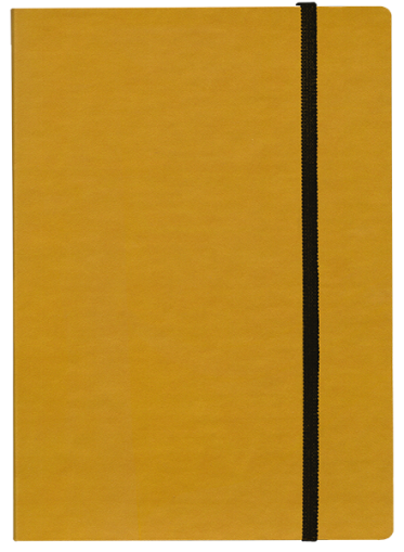 ТЕФТЕР А5 С ЛАСТИК, ЖЪЛТ