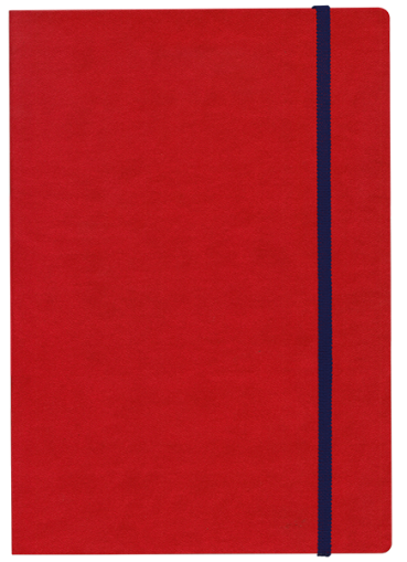 ТЕФТЕР В5 С ЛАСТИК, ЧЕРВЕН