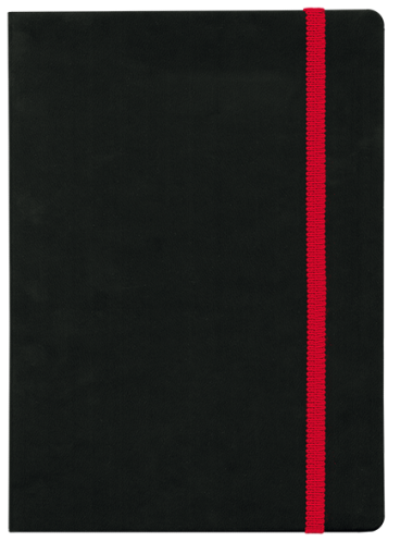 ТЕФТЕР А5 С ЛАСТИК,  ЧЕРЕН