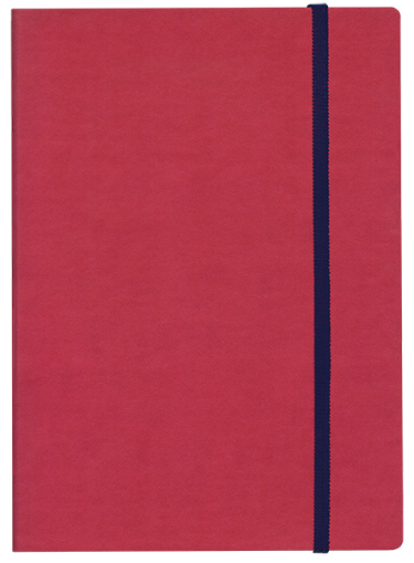 ТЕФТЕР А5 С ЛАСТИК,  РОЗОВ