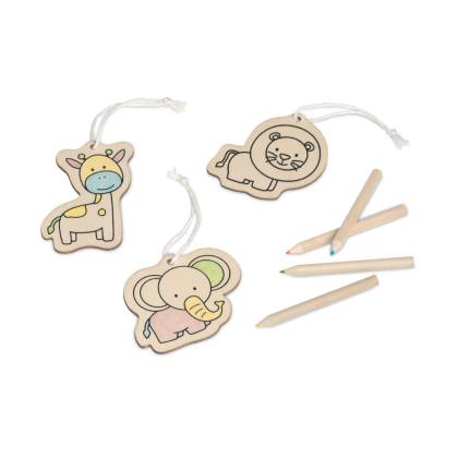 ДЪРВЕН КОМПЛЕКТ ЗА РИСУВАНЕ FAUNE