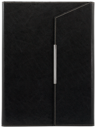 ПАПКА А4 С ПОХЛУПАК, ЧЕРНА