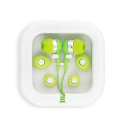 СЛУШАЛКИ С МИКРОФОН OSLER, СВЕТЛО ЗЕЛЕНИ