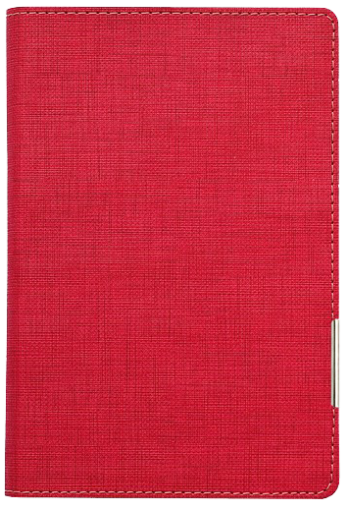 ТЕФТЕР А5 СЪС СПИРАЛА, ЧЕРВЕН