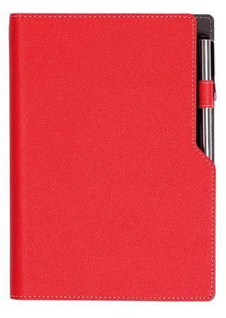 ТЕФТЕР А5 СЪС СПИРАЛА И МЯСТО ЗА ХИМИКАЛ, ЧЕРВЕН