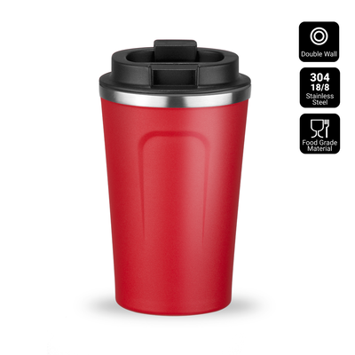 ЧАША ЗА ПЪТУВАНЕ (КАФЕ) NORDIC, ЧЕРВЕНА