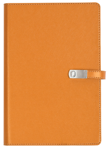 ТЕФТЕР А5 СЪС ЗАКОПЧАЛКА, ОРАНЖЕВ