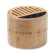 БАМБУКОВА КОЛОНКА С LED ROUND LUX