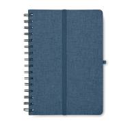 ТЕФТЕР А5 С ЛАСТИК  STRATA, ТЪМНО СИН