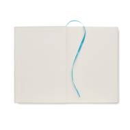 ТЕФТЕР А5 MITO NOTE, БЯЛ С ТЮРКОАЗЕН ЛАСТИК