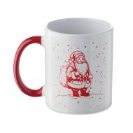 КЕРАМИЧНА ЧАША FESTIMUG, БЯЛО/ЧЕРВЕНА