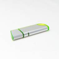 USB ФЛАШ ПАМЕТ 1000,  СРЕБРЪРНА +ЗЕЛЕНО