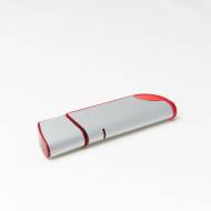 USB ФЛАШ ПАМЕТ 1000,  СРЕБРЪРНА +ЧЕРВЕНО