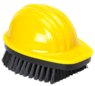 ЧЕТКА ЗА ДРЕХИ ВЪВ ФОРМАТА НА КАСКА, ЖЪЛТА