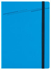 ТЕФТЕР А5 С ЛАСТИК, СВЕТЛО СИН