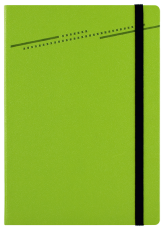 ТЕФТЕР А5 С ЛАСТИК, СВЕТЛО ЗЕЛЕН