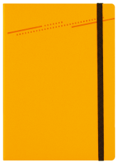 ТЕФТЕР А5 С ЛАСТИК, ЖЪЛТ