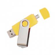 USB ФЛАШ ПАМЕТ 1050 OTG, ЖЪЛТА