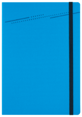 ТЕФТЕР В5 С ЛАСТИК, СВЕТЛО СИН