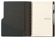 ТЕФТЕР А5 СЪС СПИРАЛА И МЯСТО ЗА ХИМИКАЛ, ЧЕРЕН