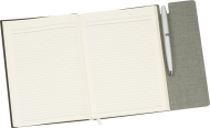 ТЕФТЕР А5 С ПОХЛУПАК, СИВ