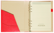 АГЕНДА С МЕХАНИЗЪМ А5 STANDARD, ЧЕРВЕНА