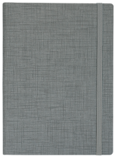 ТЕФТЕР А5 С ЛАСТИК, СИВ