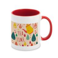 ЧАША 93897, БЯЛО+ЧЕРВЕНО