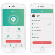 ТРАКЕР ЗА НАМИРАНЕ НА КЛЮЧОВЕ - КВАДРАТЕН,  БЯЛ