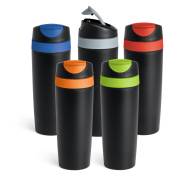 ЧАША ЗА ПЪТ 94639, ЧЕРНА + СВЕТЛО ЗЕЛЕНО