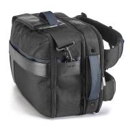 ЧАНТА-РАНИЦА 2х1, ЧЕРНО+СИНЬО