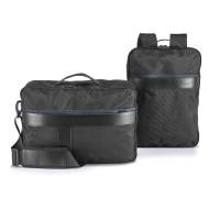 ЧАНТА-РАНИЦА 2х1, ЧЕРНО+СИНЬО