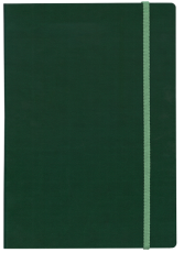ТЕФТЕР В5 С ЛАСТИК,  ТЪМНО ЗЕЛЕН