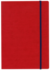 ТЕФТЕР В5 С ЛАСТИК, ЧЕРВЕН