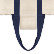 ПАМУЧНА  ПЛАТНЕНА ЧАНТА 92824 НЕУТРАЛНА + СИНЬО