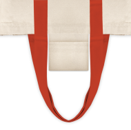 ПАМУЧНА  ПЛАТНЕНА ЧАНТА 92824 НЕУТРАЛНА+ЧЕРВЕНО