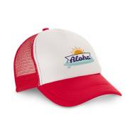 ШАПКА NICOLA, БЯЛА+ ЧЕРВЕНО