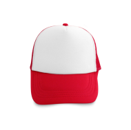 ШАПКА NICOLA, БЯЛА+ ЧЕРВЕНО