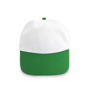 ШАПКА STEFANO, БЯЛА+ЗЕЛЕНО